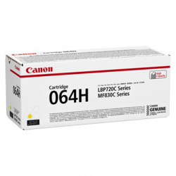 CANON TONER 064 H Y, YELLOW, 10500S, 4932C001, ORYGINAŁ