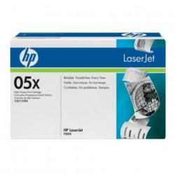 HP TONER CE505X, BLACK, 6500S  05X, DUŻA POJEMNOŚĆ  LASERJET P2055, O, ORYGINAŁ