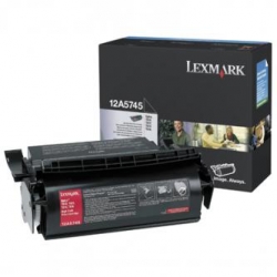 LEXMARK TONER 12A5745, BLACK, 25000S, LEXMARK OPTRA T, ORYGINAŁ