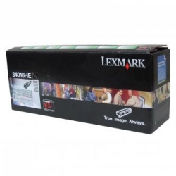 LEXMARK TONER 34016HE, BLACK, 6000S, ZWROTNY, ORYGINAŁ