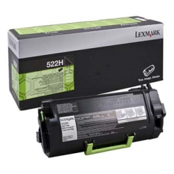 LEXMARK TONER 52D2H0E, BLACK, 25000S, 522HE, ORYGINAŁ