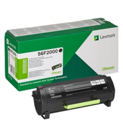 LEXMARK TONER 56F2000, BLACK, 6000S, ZWROTNY, ORYGINAŁ