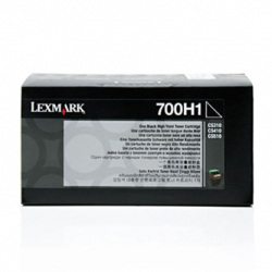 LEXMARK TONER 70C0H10, BLACK, 4000S, DUŻA POJEMNOŚĆ, ORYGINAŁ