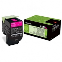 LEXMARK TONER 70C20M0, MAGENTA, 1000S, ZWROTNY, ORYGINAŁ