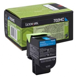 LEXMARK TONER 70C2HC0, CYAN, 3000S, DUŻA POJEMNOŚĆ, ORYGINAŁ