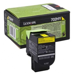 LEXMARK TONER 70C2HY0, YELLOW, 3000S, DUŻA POJEMNOŚĆ, ORYGINAŁ