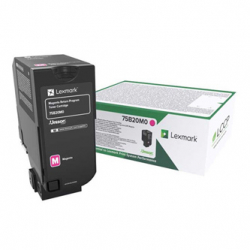 LEXMARK TONER 75B20M0, MAGENTA, 10000S, ZWROTNY, ORYGINAŁ