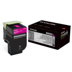 LEXMARK TONER 80C0S30, MAGENTA, 2000S, LEXMARK CX310DN, ORYGINAŁ