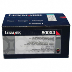 LEXMARK TONER 80C0X30, MAGENTA, 4000S, EXTRA DUŻA POJEMNOŚĆ, ORYGINAŁ