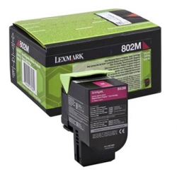 LEXMARK TONER 80C20M0, MAGENTA, 1000S, ZWROTNY, ORYGINAŁ