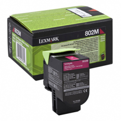 LEXMARK TONER 80C20ME, MAGENTA, 1000S, ZWROTNY, ORYGINAŁ