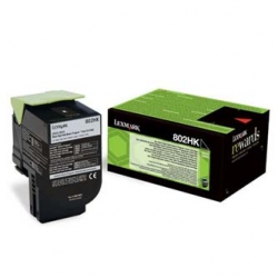 LEXMARK TONER 80C2HK0, BLACK, 4000S, ZWROTNY, ORYGINAŁ