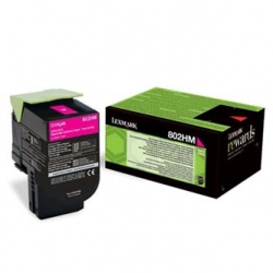 LEXMARK TONER 80C2HM0, MAGENTA, 3000S, ZWROTNY, ORYGINAŁ