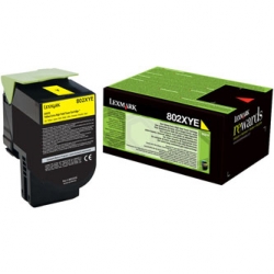 LEXMARK TONER 80C2HYE, YELLOW, 3000S, LEXMARK CX410, ORYGINAŁ