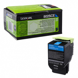 LEXMARK TONER 80C2SCE, CYAN, 2000S, LEXMARK CX310DN, ORYGINAŁ