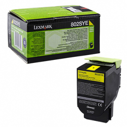 LEXMARK TONER 80C2SYE, YELLOW, 2000S, LEXMARK CX310DN, ORYGINAŁ