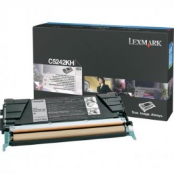 LEXMARK TONER C5242KH, BLACK, 8000S, LEXMARK C524, ORYGINAŁ