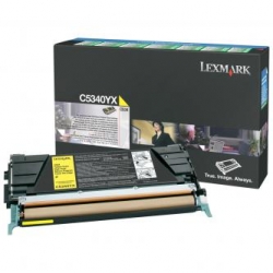 LEXMARK TONER C5340YX, YELLOW, 7000S, ZWROTNY, ORYGINAŁ