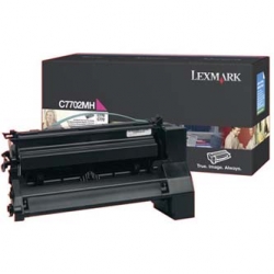 LEXMARK TONER C7702MH, MAGENTA, 10000S, DUŻA POJEMNOŚĆ, ORYGINAŁ