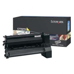 LEXMARK TONER C7702YH, YELLOW, 10000S, DUŻA POJEMNOŚĆ, ORYGINAŁ