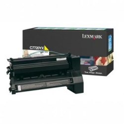 LEXMARK TONER C772YX, YELLOW, 15000S, ZWROTNY, ORYGINAŁ