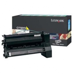 LEXMARK TONER C7722YX, YELLOW, 15000S, LEXMARK C772, ORYGINAŁ