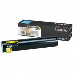 LEXMARK TONER C930H2YG, YELLOW, 24000S, LEXMARK C930, ORYGINAŁ