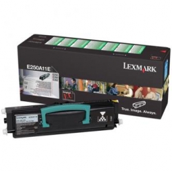 LEXMARK TONER E250A11E, BLACK, 3500S, ZWROTNY, ORYGINAŁ