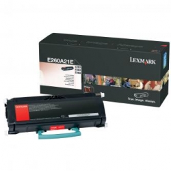 LEXMARK TONER E260A21E, BLACK, 3500S, LEXMARK E260, ORYGINAŁ