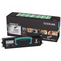 LEXMARK TONER E450A11E, BLACK, 6000S, ZWROTNY, ORYGINAŁ