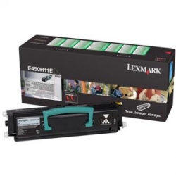 LEXMARK TONER E450H11E, BLACK, 11000S, ZWROTNY, ORYGINAŁ