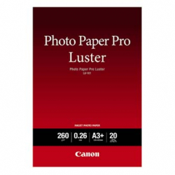 CANON PHOTO PAPER PRO LUSTER, FOTO PAPIER, POŁYSK, BIAŁY, A3+, 13X19", 260 G/M2, 20 SZT., 6211B008, ATRAMENT