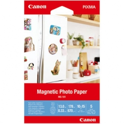 CANON MAGNETIC PHOTO PAPER (MAGNETYCZNY), FOTO PAPIER, POŁYSK, BIAŁY, CANON PIXMA, 10X15CM, 4X6", 670 G/M2, 5 SZT., 3634C002, NIEW