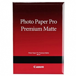CANON PM-101 PHOTO PAPER PREMIUM MATTE, FOTO PAPIER, GŁADKI, MATOWY, BIAŁY, A2, 16.54X23.39", 210 G/M2, 20 SZT., 8657B017, NIEWYMI