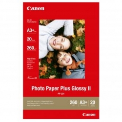 CANON PHOTO PAPER PLUS GLOSSY, FOTO PAPIER, POŁYSK, BIAŁY, A3+, 13X19", 275 G/M2, 20 SZT., PP-201 A3+, ATRAMENT