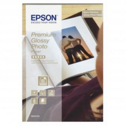 EPSON PREMIUM GLOSSY PHOTO PAPER, FOTO PAPIER, POŁYSK, BIAŁY, STYLUS COLOR, PHOTO, PRO, 10X15CM, 4X6", 255 G/M2, 40 SZT., C13S042153,