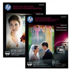 HP PREMIUM PLUS GLOSSY PHO, FOTO PAPIER, POŁYSK, BIAŁY, A4, 300 G/M2, 20 SZT., CR672A, ATRAMENT