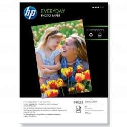 HP EVERYDAY GLOSSY PHOTO P, FOTO PAPIER, POŁYSK, BIAŁY, A4, 200 G/M2, 25 SZT., Q5451A, ATRAMENT