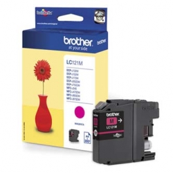 BROTHER TUSZ LC-121M, MAGENTA, 300S, BROTHER DCP-J552DW, ORYGINAŁ