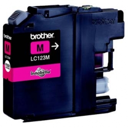 BROTHER TUSZ LC-123M, MAGENTA, 600S, BROTHER MFC-J4510 DW, ORYGINAŁ