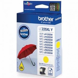 BROTHER TUSZ LC-225XLY, YELLOW, 1200S, BROTHER MFC-J4420DW, ORYGINAŁ