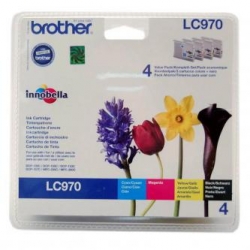BROTHER TUSZ LC-970VALBP, CMYK, 300S, BROTHER DCP-135C, ORYGINAŁ