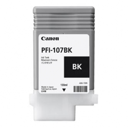 CANON TUSZ PFI107BK, BLACK, 130ML, 6705B001, ORYGINAŁ