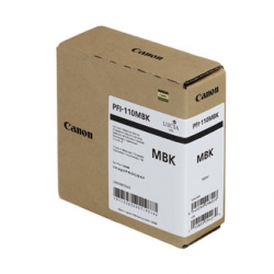 CANON TUSZ PFI110MBK, CZARNY MAT, 160ML, 2363C001, ORYGINAŁ