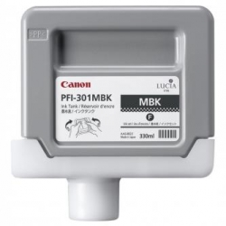 CANON TUSZ PFI301MB, MATTE BLACK, 330ML, 1485B001, ORYGINAŁ