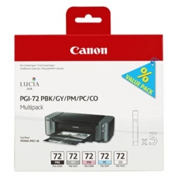 CANON TUSZ PGI72, PBK/GY/PM/PC/CO, 6403B007, CANON PIXMA PRO-10, ORYGINAŁ