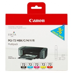 CANON TUSZ PGI72 CMYK, CMYK, 6402B009, CANON PIXMA PRO-10, ORYGINAŁ