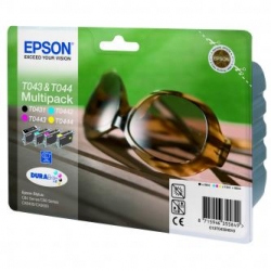 EPSON TUSZ C13T04324010, CMYK, DUŻA POJEMNOŚĆ, EPSON STYLUS C84, ORYGINAŁ