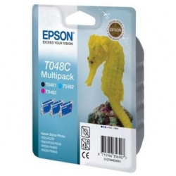 EPSON TUSZ C13T048C40, CYAN/MAGENTA/YELLOW, 430S, 3X13ML, ORYGINAŁ