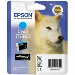 EPSON TUSZ C13T09624010, CYAN, 13ML, EPSON STYLUS PHOTO R2880, ORYGINAŁ